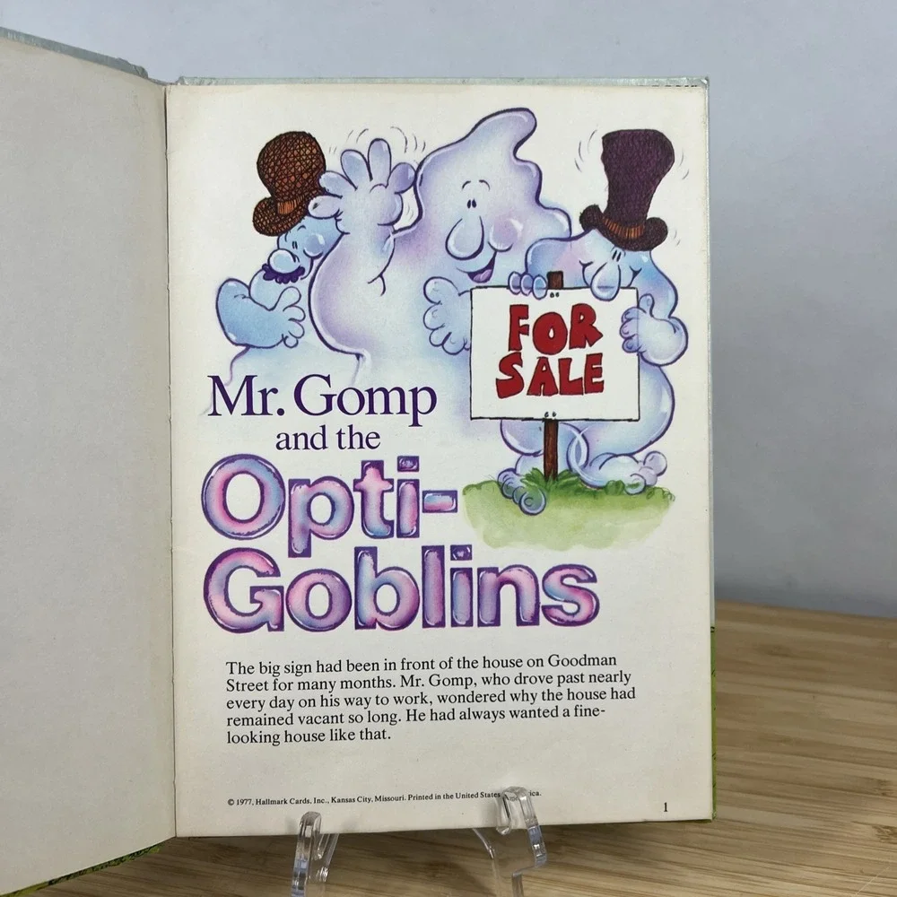 1977 Hallmark‎ MR. GOMP AND THE OPTI-GOBLINS Optical Illusion HALLOWEEN